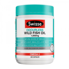 Swisse斯维诗 无腥味鱼油胶囊1000mg 400粒/瓶 1件