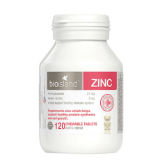 Bio Island佰澳朗德儿童锌片 120粒/瓶 1件