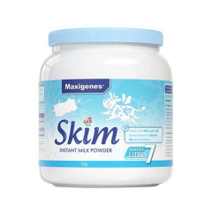 澳洲美可卓Maxigenes 蓝妹子成人脱脂速溶高钙奶粉 1kg