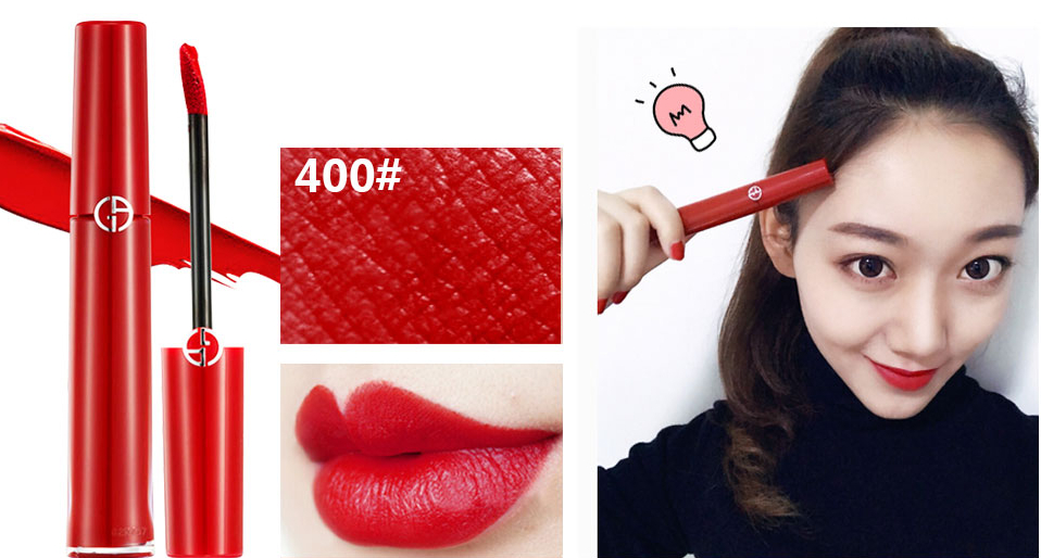 armani阿玛尼红管唇釉500淡粉