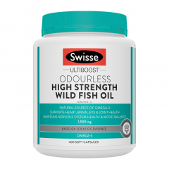 澳洲Swisse无腥味深海鱼油 1500mg  400粒 1瓶装