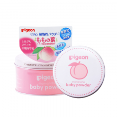 日本 贝亲（Pigeon） 宝宝婴儿桃子水润肤系列桃子爽身粉 125g 1数量装