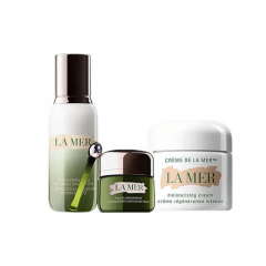 美国LAMER海蓝之谜现代水润护肤三大宝套盒 经典面霜60ml+眼霜15ml+精粹乳50ml 1套装