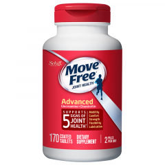 Move Free Ultra骨胶原蛋白片维骨力氨糖软骨素200粒（红瓶） 1瓶装