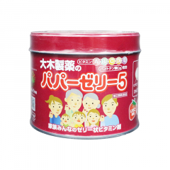 【香港直邮】日本大木婴幼儿童复合维生素软糖钙片120粒补钙草莓味 1罐装